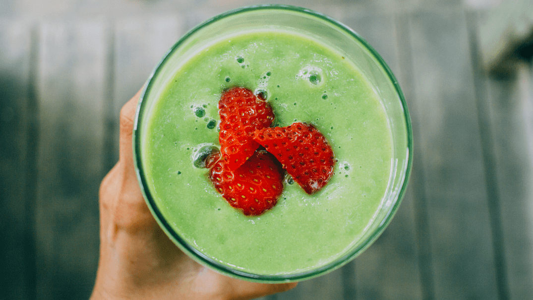 Healthy green smoothie at Dovico