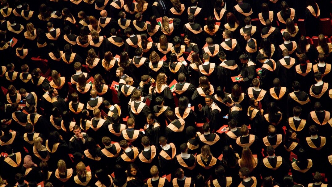 Room full of Liberal Arts graduates