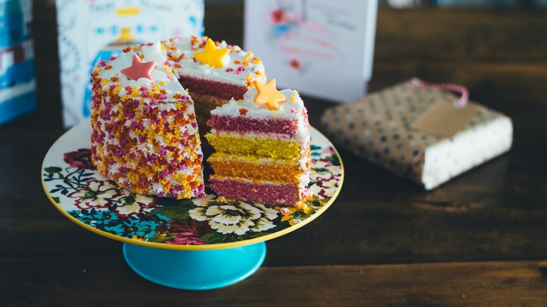 Reward with a birthday cake celebration party